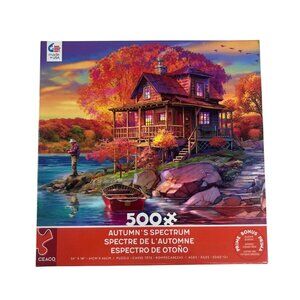 Autumns Spectrum 500-Piece Puzzle By Ceaco 24"x18" Vibrant Fall Scene